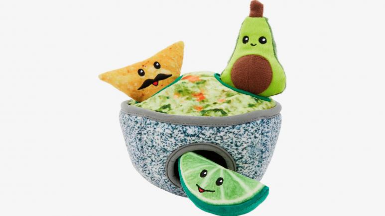 frisco hide and seek dog toy guacamole